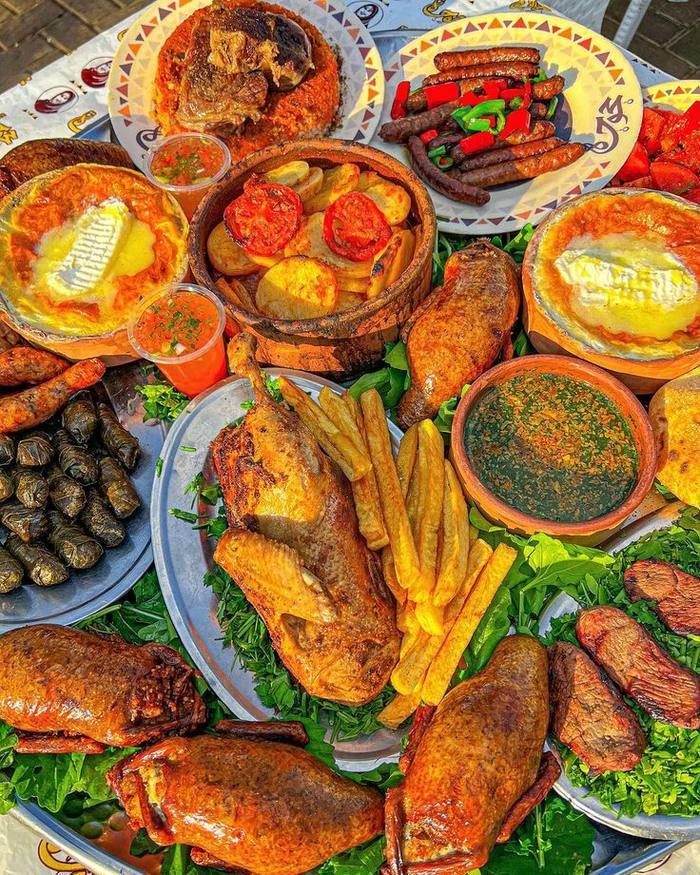Egyptian lunch spread